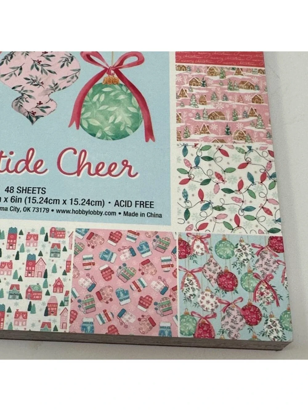 Yuletide Cheer 6x6 Paper Pad Christmas 2025 Pinkmas 48 Sheets Hobby Lobby New 1